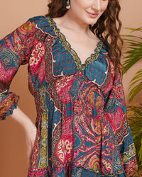 Celina peacock radiance mini dress