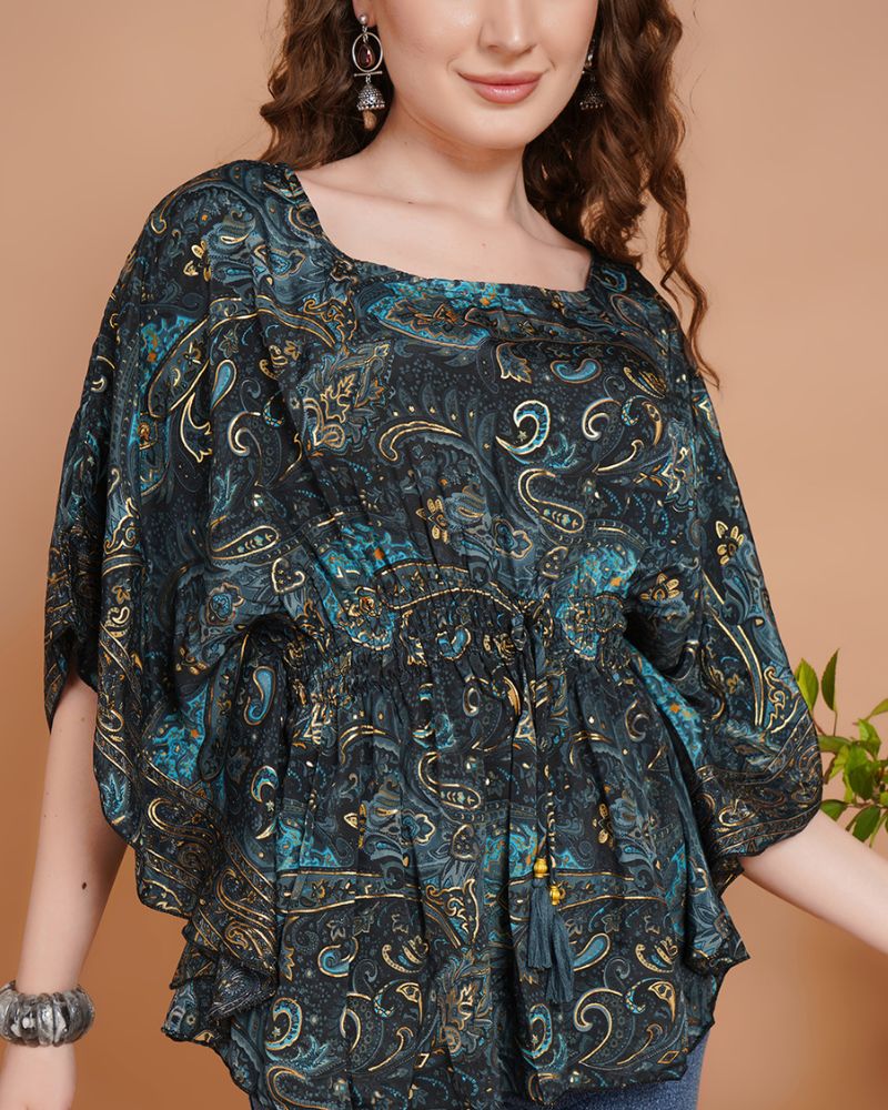 Night sky nomad kaftan top