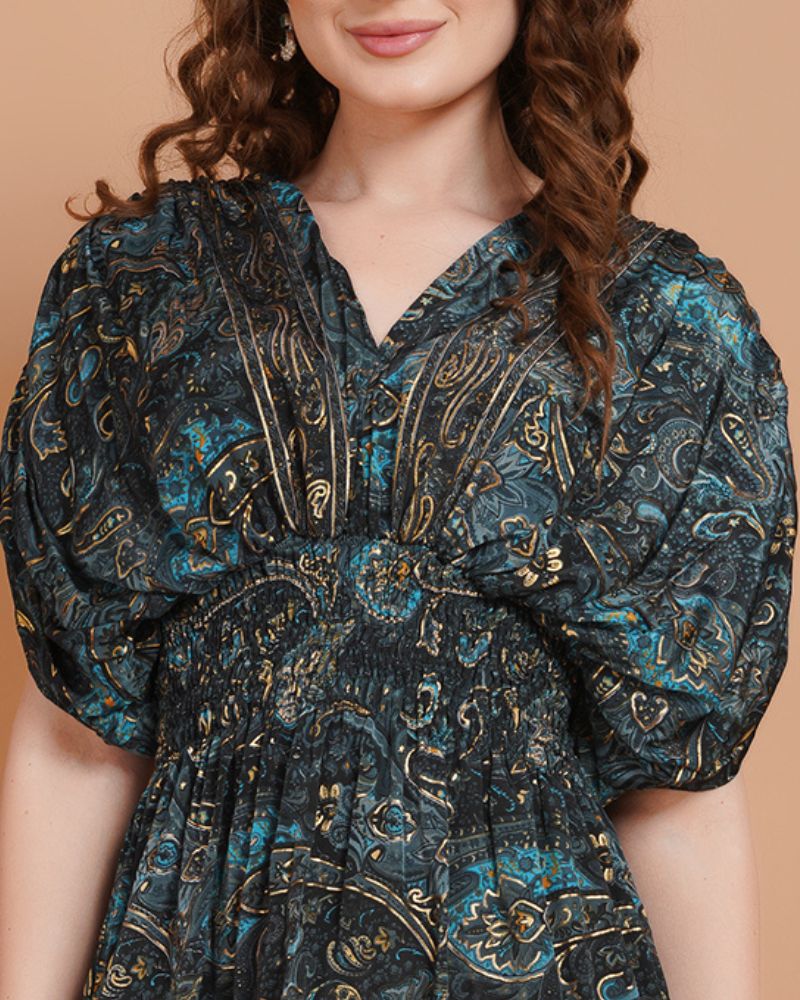 Electric twilight short dress