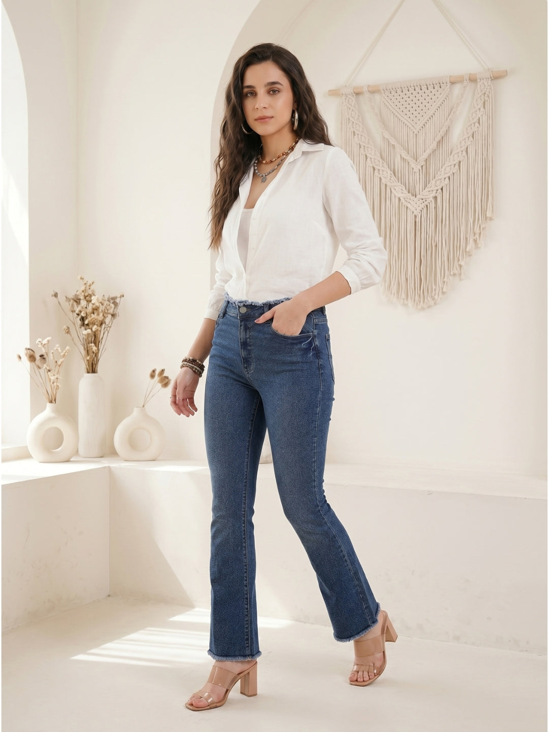 Calista ivory breeze cotton shirt