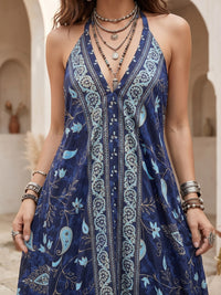Twilight tide bohemian maxi dress