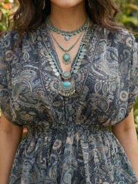 Celestine moonshadow boho peplum top