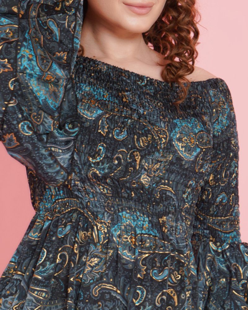 Luna bloom elegance mini dress