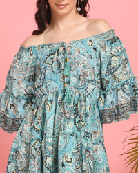 Luna tides off-shoulder mini dress