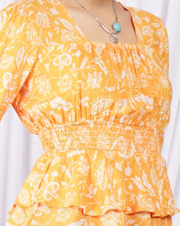 Maribel sunrise peplum top