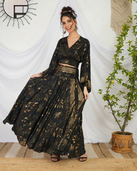 Isolde twilight boho co-ord set with skirt
