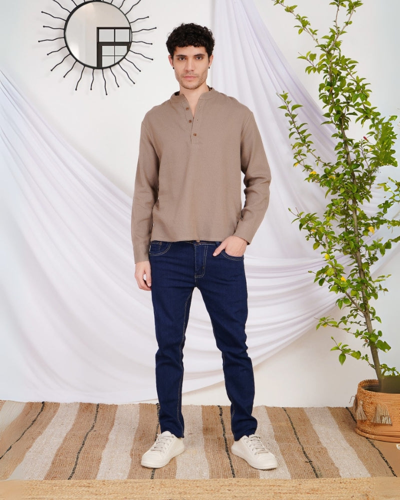 Alder sandstone cotton shirt