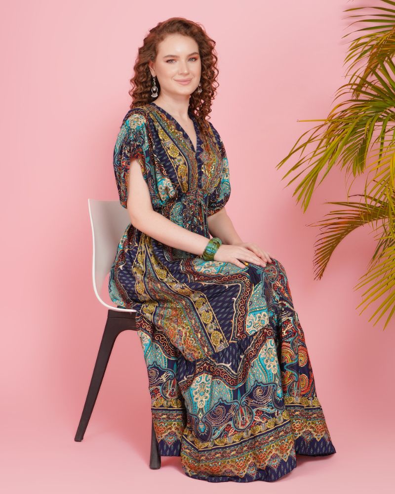 Tahlia sapphire sunset maxi dress