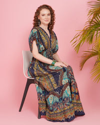 Tahlia sapphire sunset maxi dress