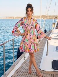 Maribel pink paradise mini dress