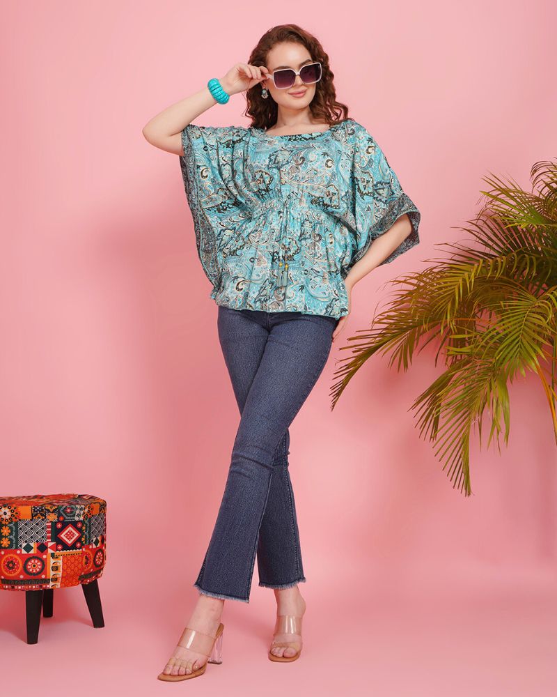 Oceanic groove kaftan Top