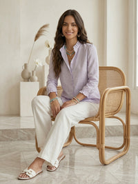 Aurelia lavender cloud shirt