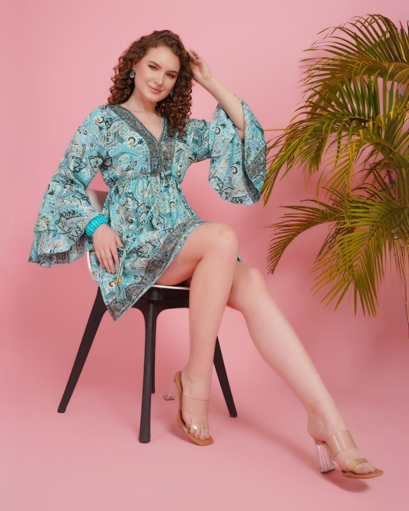 Boho breeze short dress