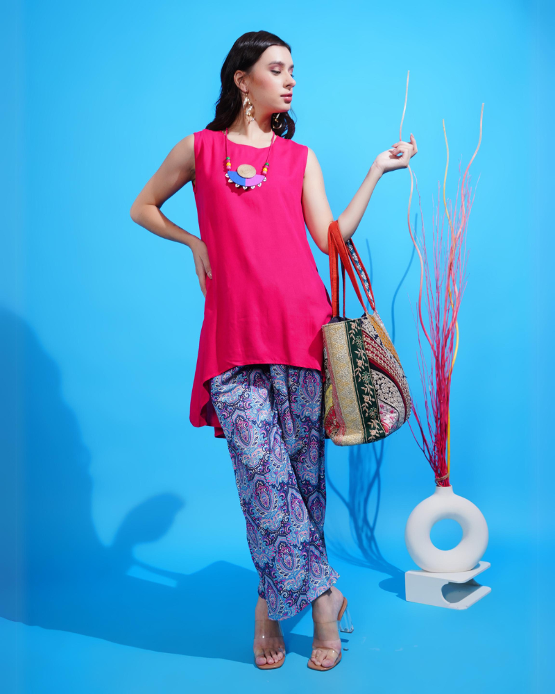 Funky fusion asymmetrical co-ord set