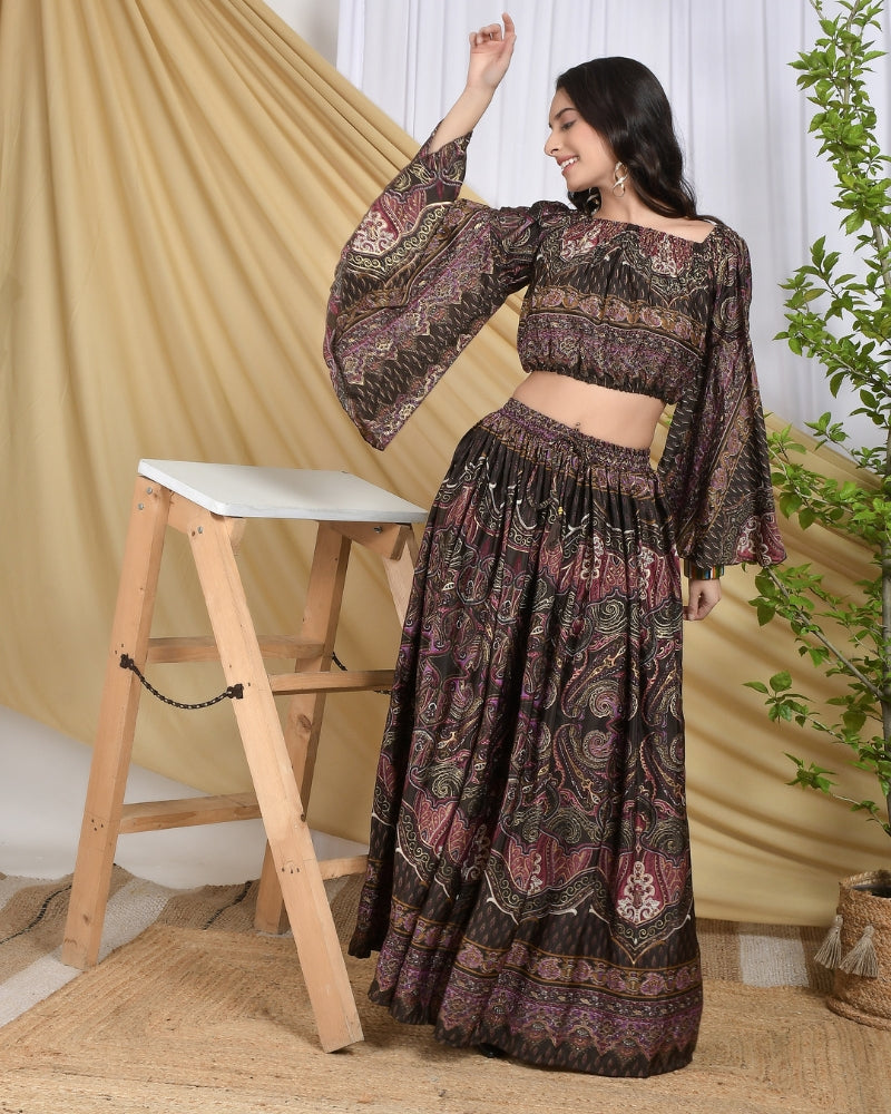 Mirella twilight gold rush co-ord set