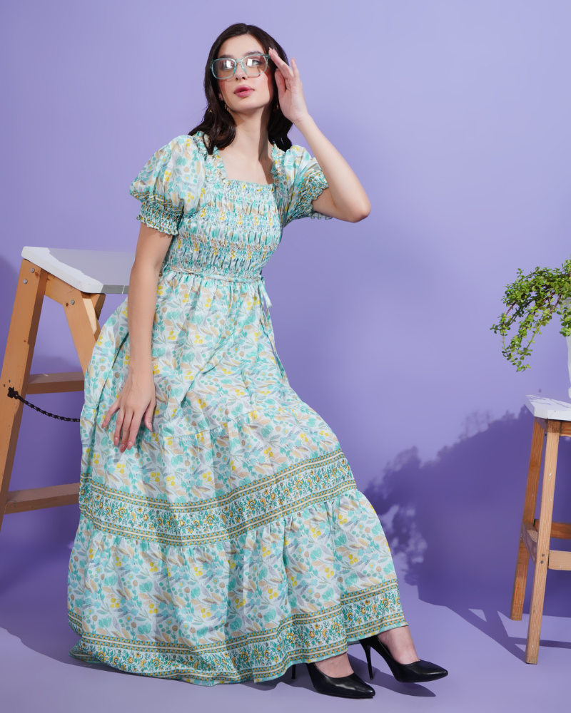 Spring symphony maxi dress