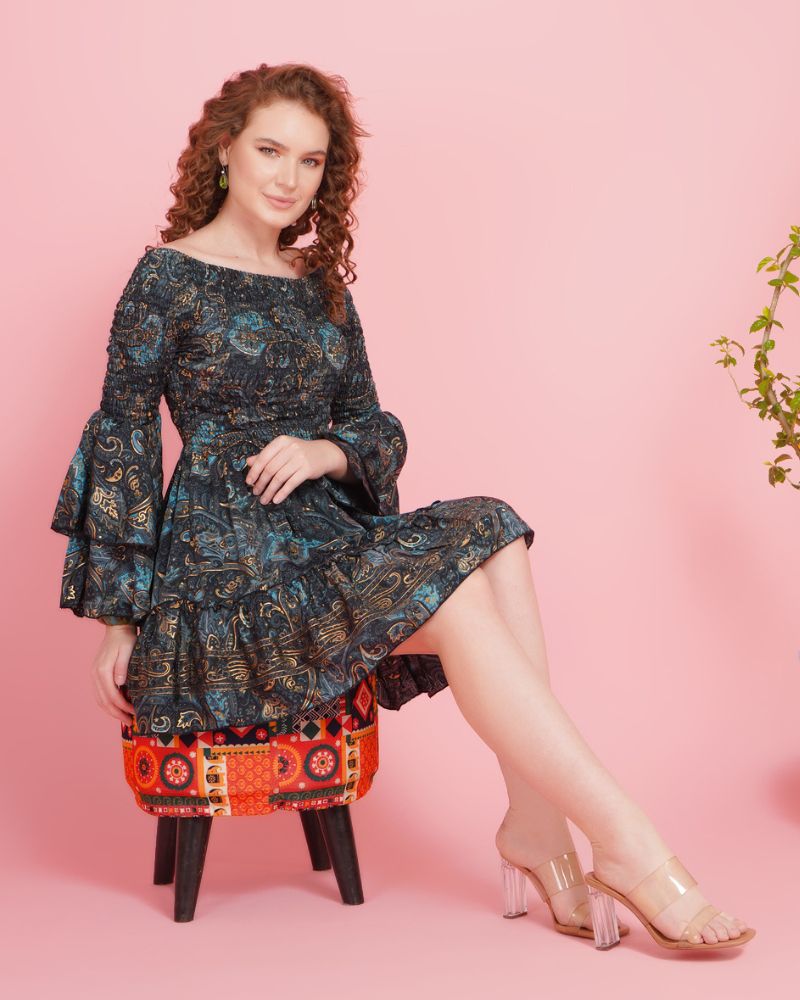 Luna bloom elegance mini dress