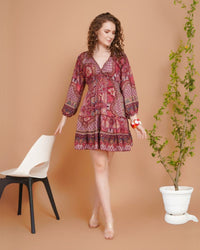 Soraya rosé ember mini dress