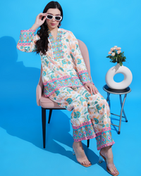 Floral fusion co-ord set