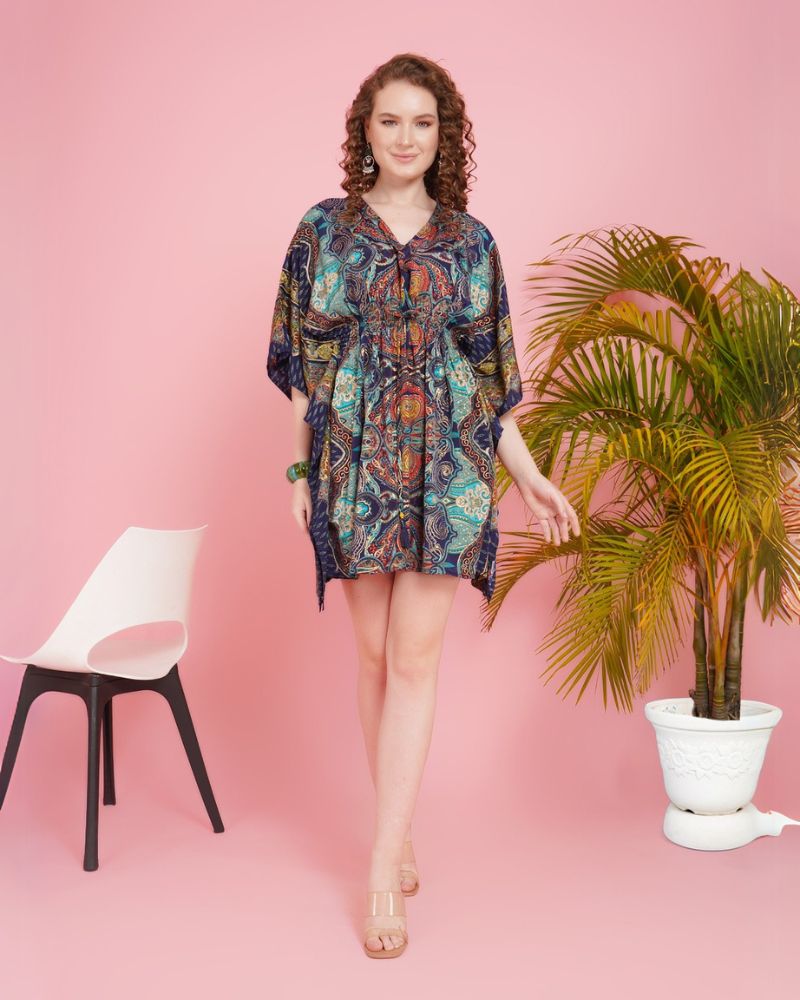 Zella sunset jive kaftan mini dress