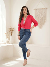 Solene candy pink cotton shirt