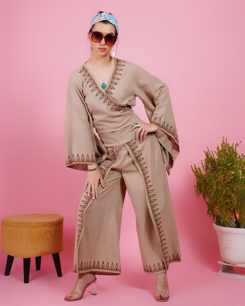 Whimsical wanderer khadi co-ord set