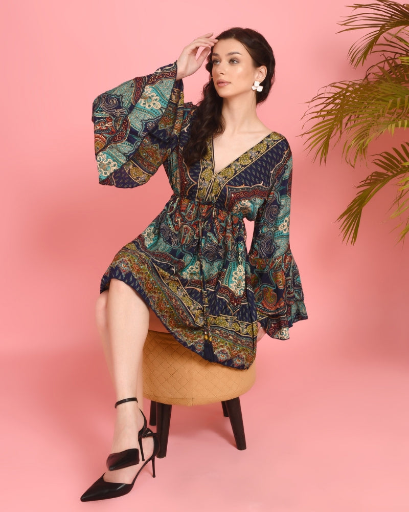 Nira nomadic muse mini dress