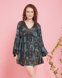 Twilight tassel short dress