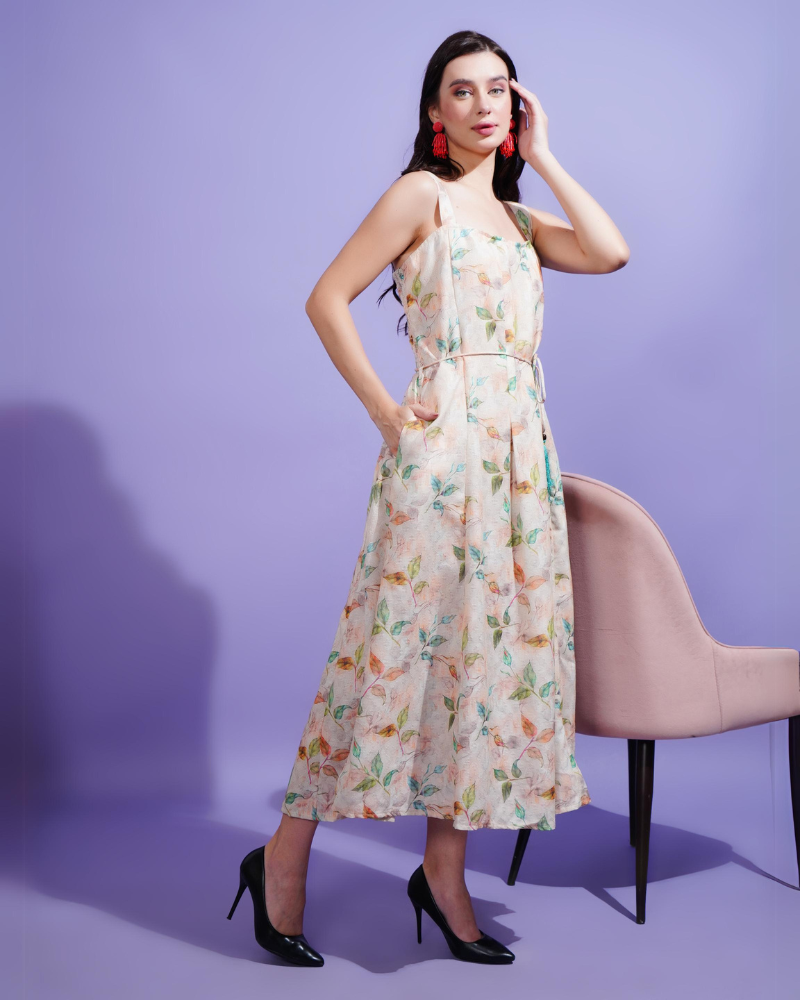 Spring melody midi dress