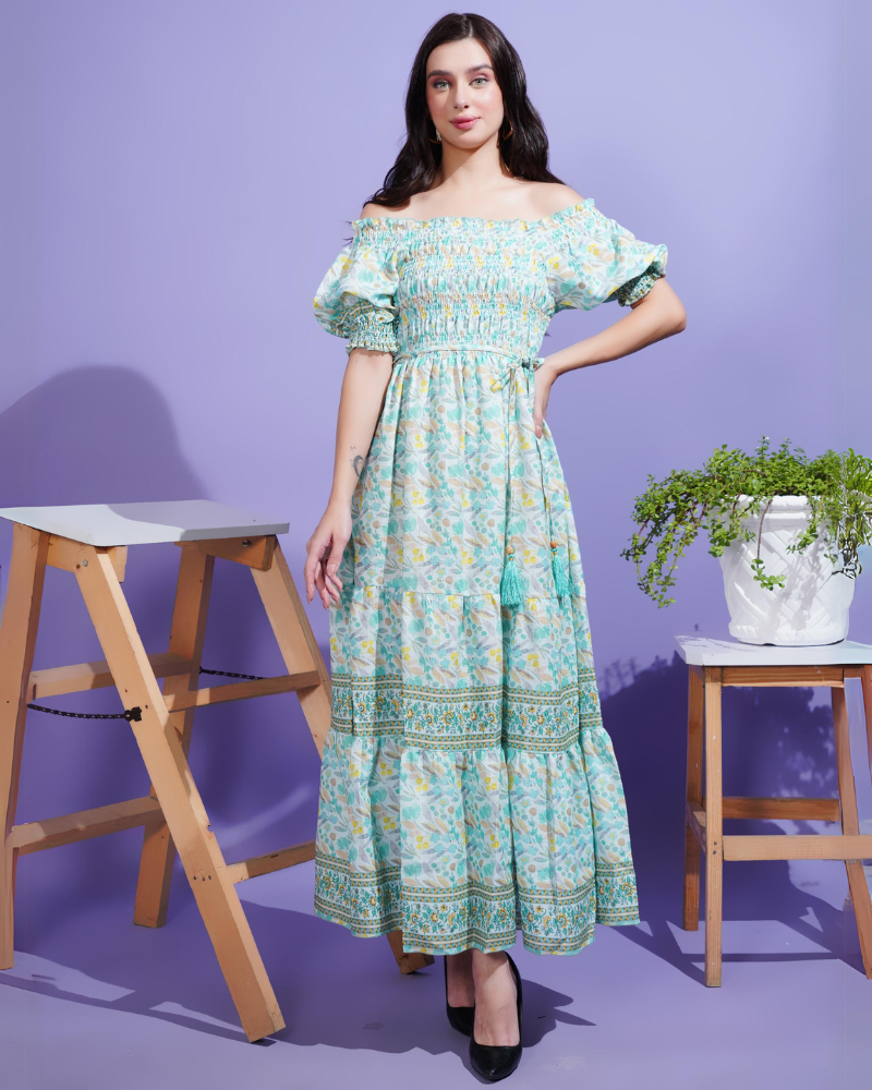 Spring symphony maxi dress