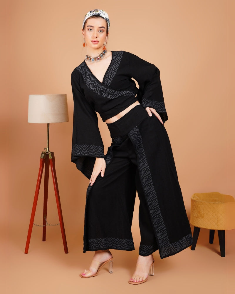 Ebony escape khadi co-ord set