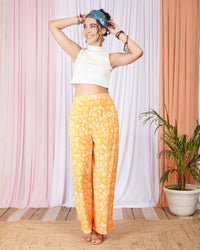 Elowen sun petal boho wide-leg trouser