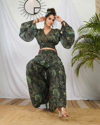 Aurora onyx palazzo co-ord set