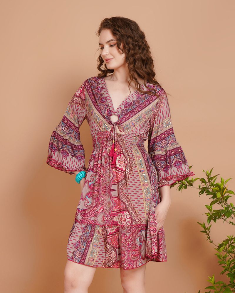 Sweet hue groove short dress