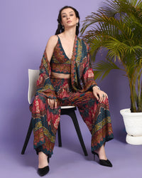 Avani foil whisper 3 piece co-ord set