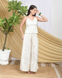 Liora golden meadow palazzo co-ord set