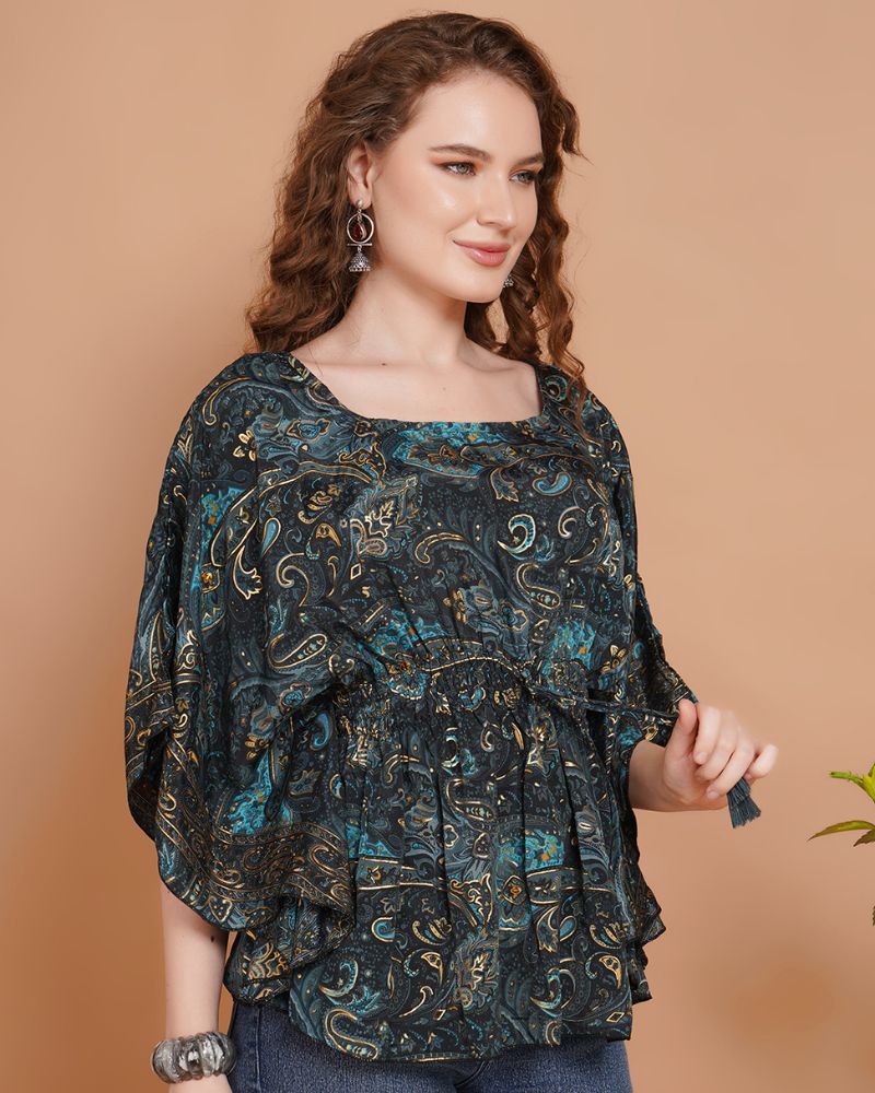 Night sky nomad kaftan top