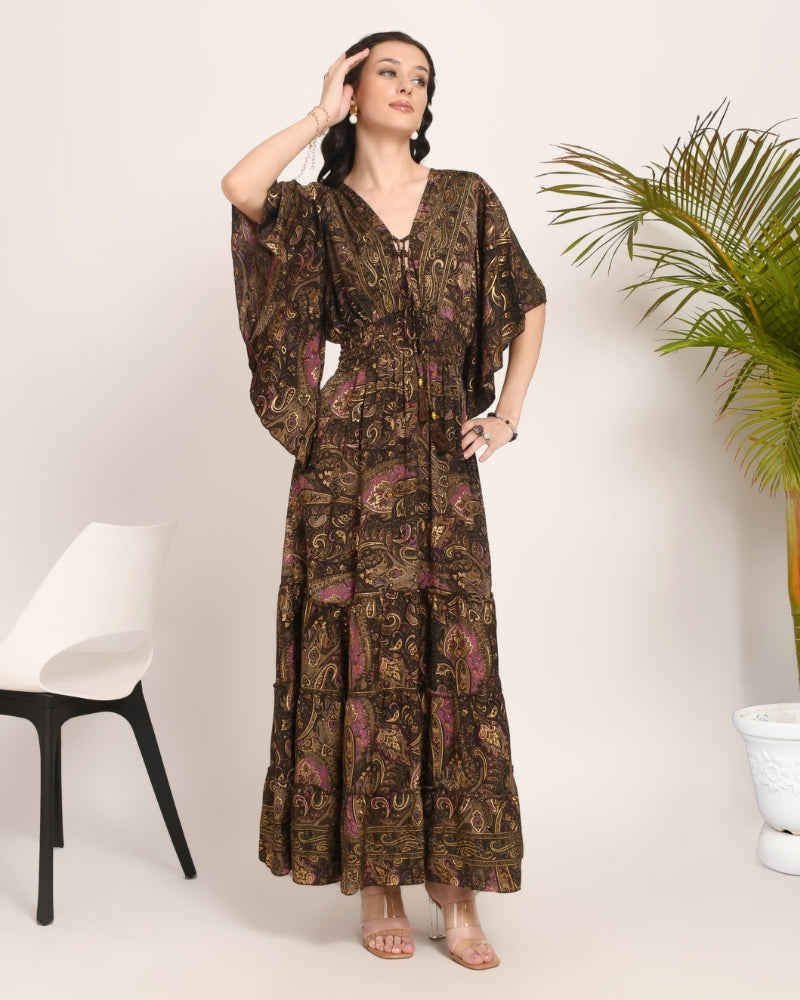 Nyra twilight paisley maxi dress