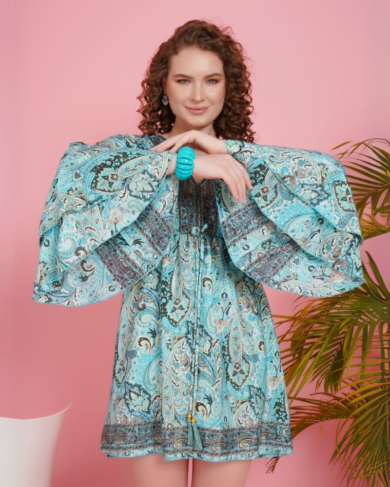 Boho breeze short dress