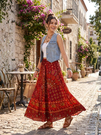 Desert spice bohemian skirt
