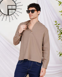 Alder sandstone cotton shirt