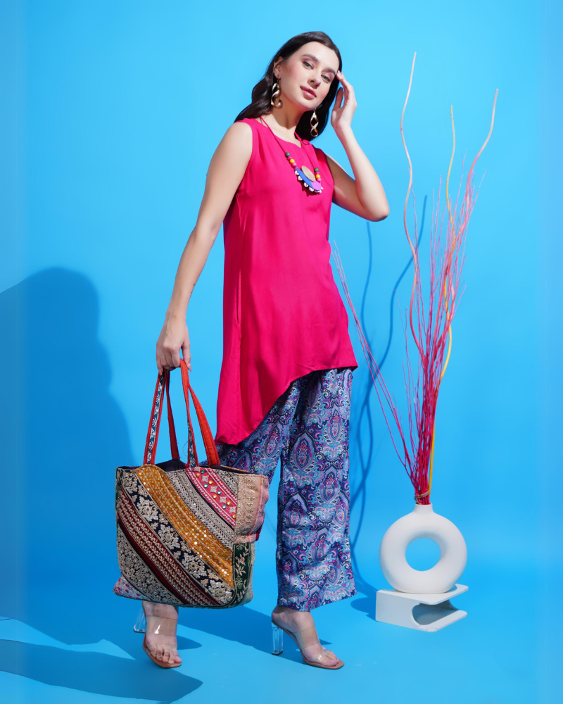 Funky fusion asymmetrical co-ord set