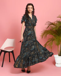 Juliette dusk maxi angrakha dress