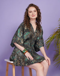 Lyra bloom kimono mini dress