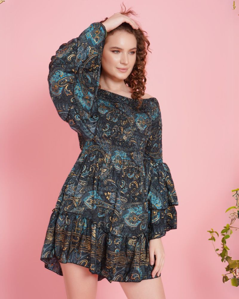 Luna bloom elegance mini dress
