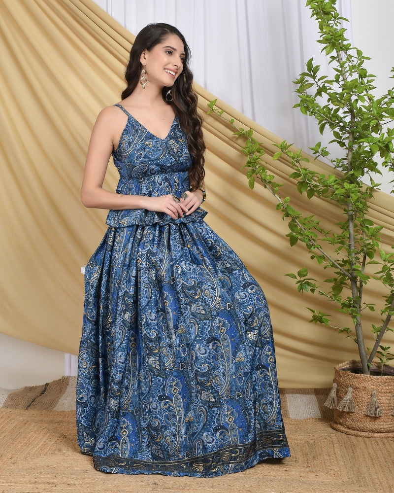 Maribel boho skirt and top co-ord set