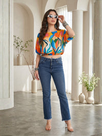 Elowen sunburst bloom boho top