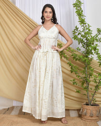 Celeste ivory gold co-ord set