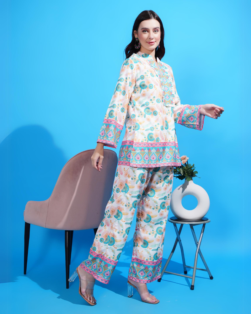 Floral fusion co-ord set