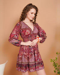 Soraya rosé ember mini dress